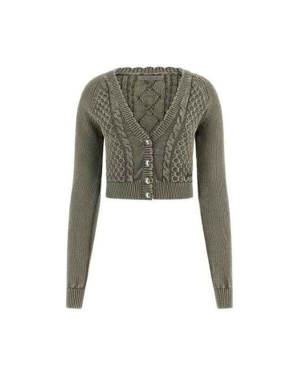 Cardigan corto intrecci