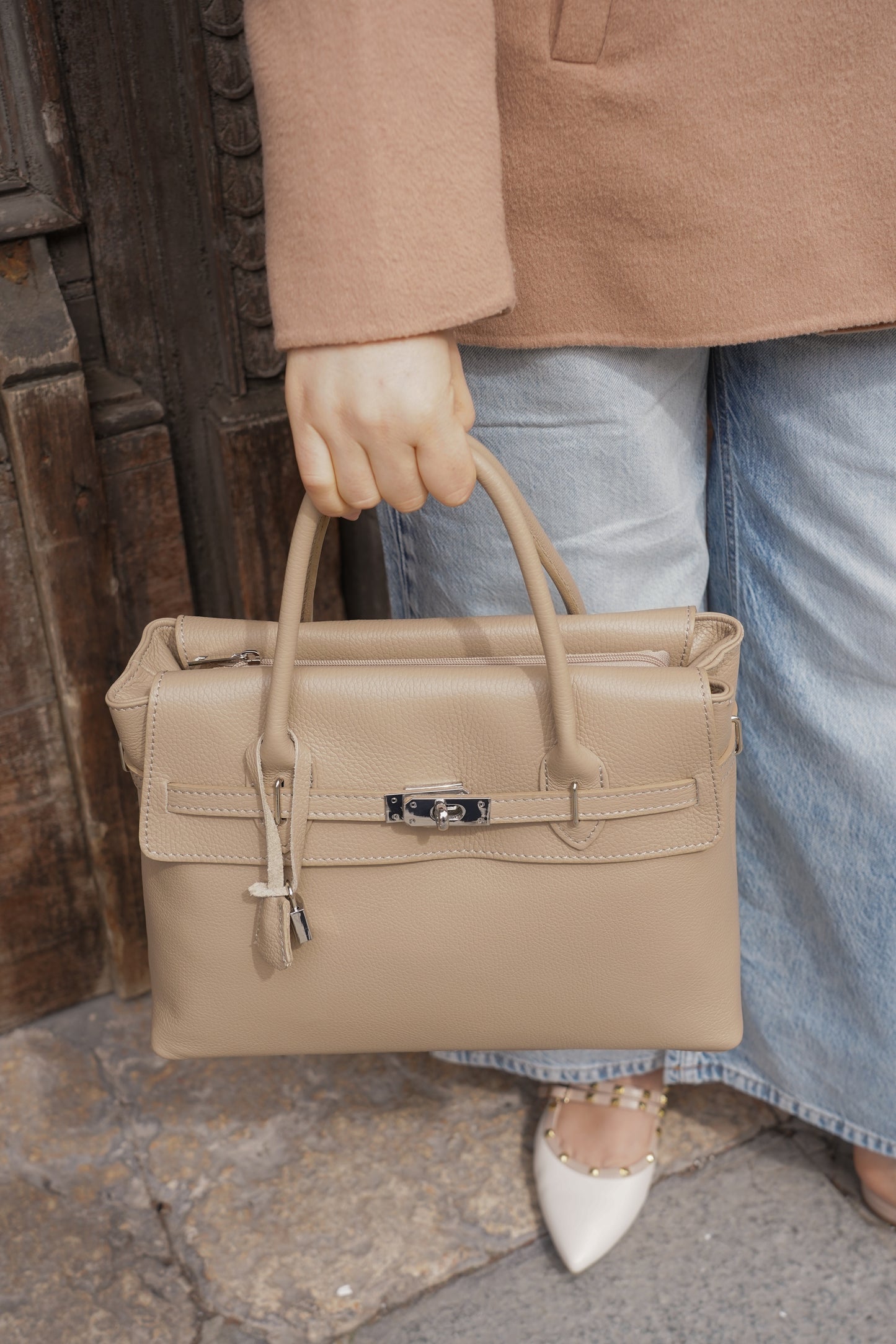 Borsa in vera pelle