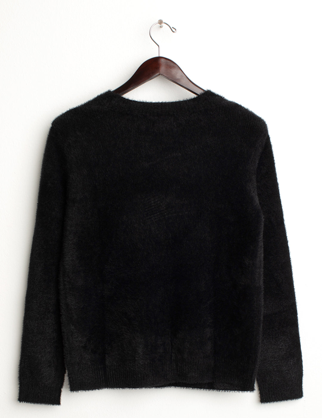Cardigan con filato effetto pelliccia