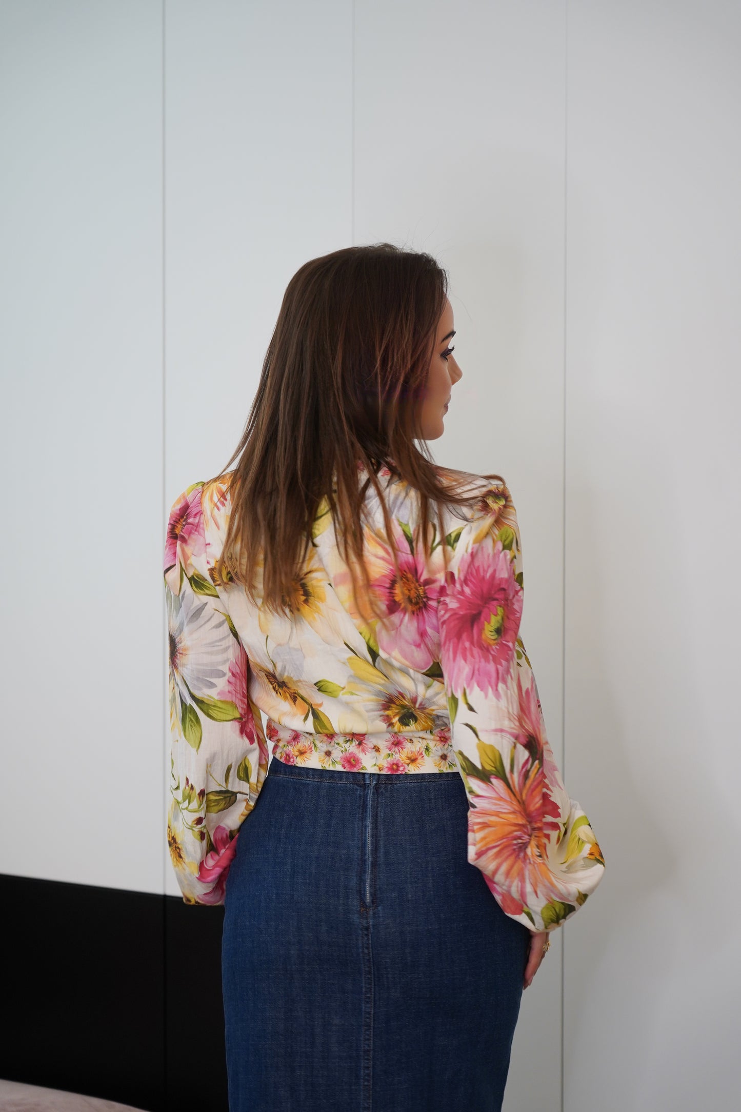 Blusa fiore Guess