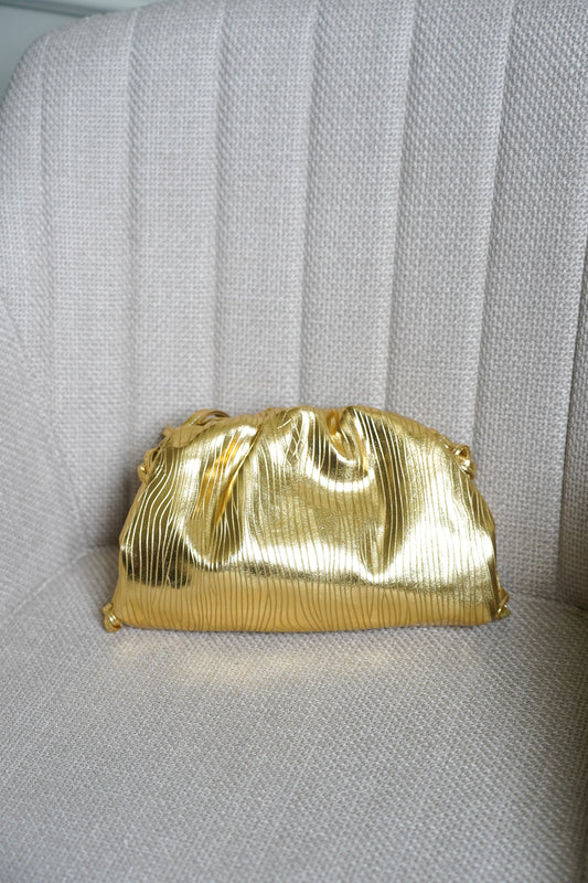 Borsa oro in similpelle