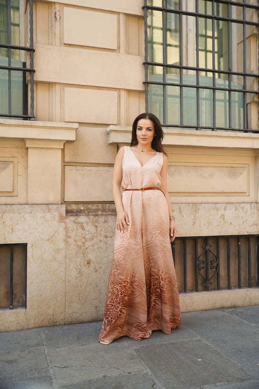 Tuta maxi palazzo degrade